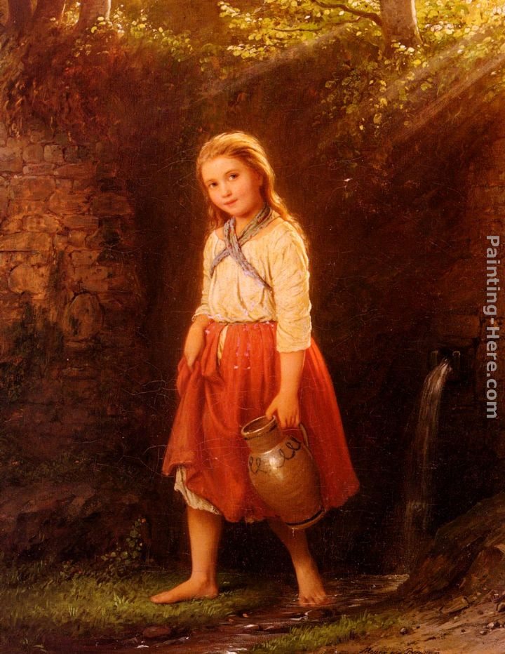 Johann Georg Meyer von Bremen Madchen Mit Wasserkrug